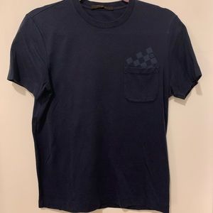 AUTHENTIC Louis Vuitton Damier Pocket T-Shirt